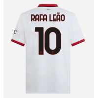 AC Milan Rafael Leao #10 Vonkajší futbalový dres 2024-25 Krátky Rukáv